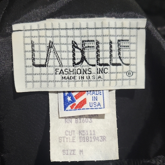 Vintage La Belle Women's M Black 90s Babydoll Dress Glitter Bows Design - Picture 5 of 10